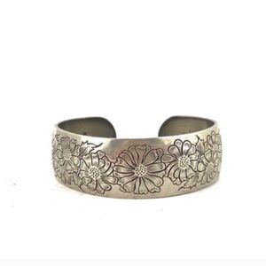 Vintage Bracelet 1970’s Cuff Kirk Steiff Pewter 7”